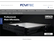 Tablet Screenshot of fovitec.com